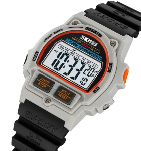 SKMEI 2263 Stylish ODM Man Digital Watch Silicone Band Waterproof Calendar Sports Watch Supplier