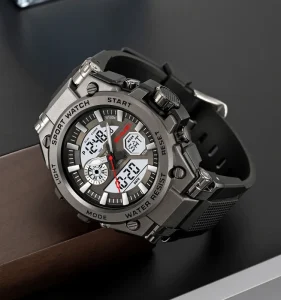 SKMEI 2417 Sport Men’s Water Resistant Silicone Chronograph Digital Watch with Alarm Waterproof