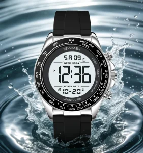 SKMEI 2592 Limited Edition Sport Fashion Digital LED Double Chronograph Alarm Watch Water Resistant 3BAR