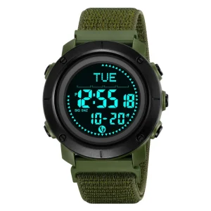 SKMEI 2620 Multifunctional Compass Outdoor Sports Electronic Digital Pedometer Watch Alarm Clock Hour Watches Men Wristwatch