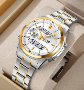 SKMEI Luxury Men Wrist Watches 3ATM Waterproof Dual Time Watches Business Outdoor Digital Watch