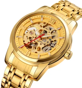 SKMEI Unique Chronograph Mechanical Men Wrist Luxury Watches Reloj Automatico Hombre Custom Wristwatch Male