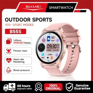 SKMEI&BOZLUN B55S Unisex Smart Watch Bluetooth Call Sport Fitness Watch Waterproof AI Voice Assistant Smartwatch for Android IOS