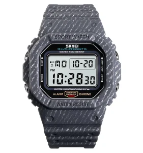 SKMEl 1471 Waterproof Watch 3 Time Luxury Analog Digital Men Hand Watch 3ATM Water Resistant Stainless Steel Watches