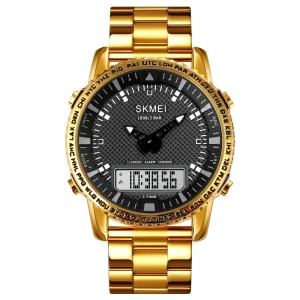 SKMEl 1898 Men Wrist Watch Analog Digital Watches for Men 3ATM Water Resistant Digital Waterproof Sports Watch