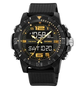 SKMEl 2162 Sport Watches for Men Quartz Stainless Steel Back 3ATM Water Resistant Waterproof Sports Watch