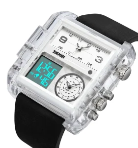 SKMEl Men Digital Analog 3ATM Water Resistant Digital Sports Watch