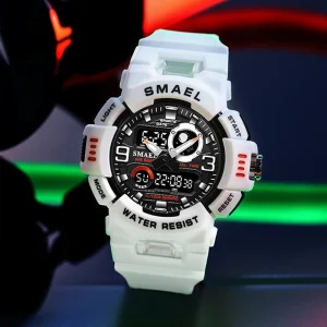 SMAEL 8063 Smart Wrist Watch Men’s Luxury Sport Digital Watch Water Resistant Alarm Luminous Stop Watch