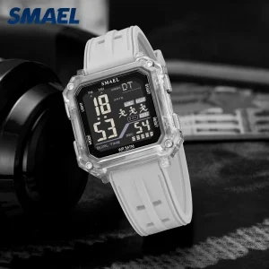 SMAEL 8129 Men’s Sport Wristwatch Analog & Digital Dual Display Waterproof Street Fashion with Luminous Alarm