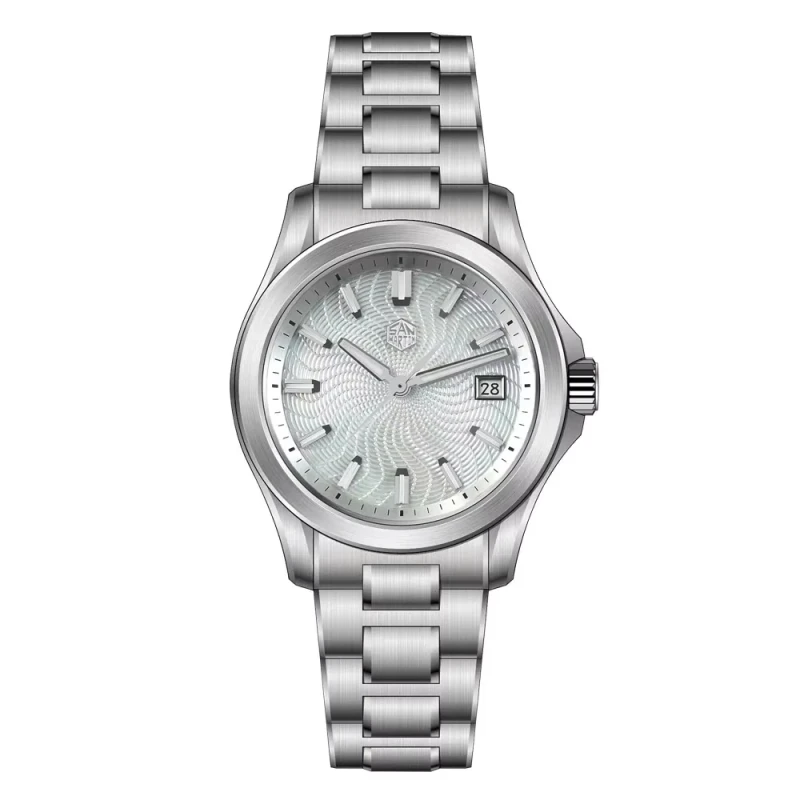 SN0150 Official 39mm Guilloche MOP Dial Gada Watch Miyota 9015 Luxury Men’s Automatic Mechanical Watch 10 ATM Reloj