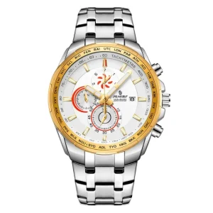 SN099 Sport Chronograph Fashion Luxury Men’s Alloy Stainless Steel 20mm 46mm Dial 3 ATM Waterproof Customized Logo Watch