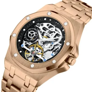 SN206 Men’s Automatic Mechanical Hollow Business Watch Stainless Steel Water Resistant 30m