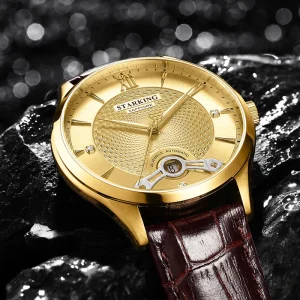 STARKING Business Watch 9015 Calendar Stainless Steel 50m Water Resistant Men’s Automatic Mechanical Watch