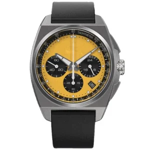 STC F04Q Sports Titanium Retro Chronograph Dial Sapphire Glass Diving Quartz Watch Super Luminous FKM Straps Watch