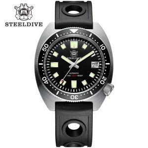 STEELDIVE SD1977 316L Stainless Steel 200 Meters Water Resistant 20atm 20bar Deep Diving NH35 Automatic Watch Diver Watch