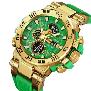STRYVE Men’s Sport Watches Shock Resistant 50M Waterproof Wristwatch LED Alarm Stopwatch Watch 8030