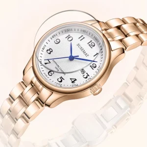 SUSEMAT Women’s Watches Simple Fashion Quartz Wristwatch Waterproof Luminous Watch for Ladies