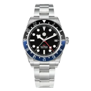 San martin Free Ship 10atm NH34 Mechanical Automatic Stainless Steel Bidirectional Aluminum Diver Dive Watch