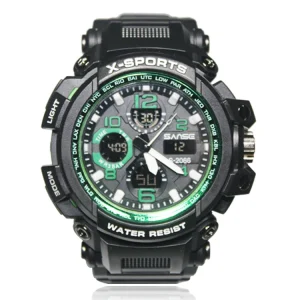 Sanse S-2066 Fashion Wrist Watch Men Digital Sport Waterproof Watch