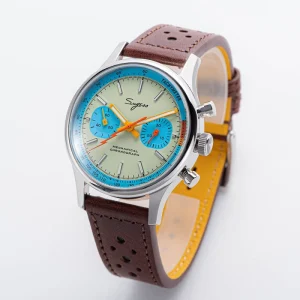 Sapphire Glass Hand Winding Chronograph Mechanical ST1901 Swan Neck Movement Stainless Steel Watch Men