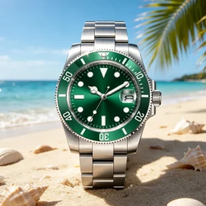 Sapphire Quartz Movement Ronda 515 Diver Custom Logo OEM Swiss Movement Watch 40mm Stainless Steel 10ATM Resistant Unisex