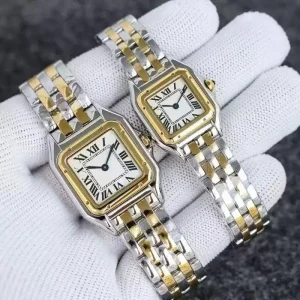 Scottie A9683E Luxury Fashion Charm Ladies Quartz Watch Square Stainless Steel Case 3BAR Water Resistant Roman Numeral Dial