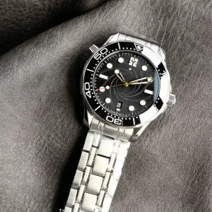 Seahorse 210.22.42.20.004 Limited Edition Black Ceramic Rotating Bezel White Scale Dial Luxury Diving Watch