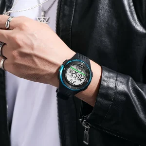 Silicone Analog Digital Display Men Watch Trendy Sport Watch Customized OEM