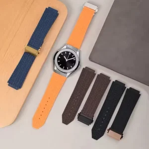 Silicone Rubber Watch Bands 25X19X22mm Strap Replacement for Big-bang Sport Diving Wrist Loop for Men and Women