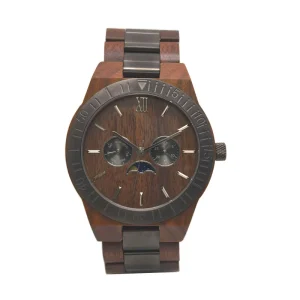 Simple Design Minimalist Wooden Watch, Round Wood Quartz Watch, OEM Custom Logo