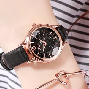Simple Dial Women’s Watch Artistic Fashionable Casual Watch