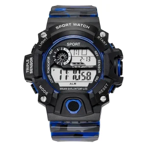 Simple Digital LED Waterproof Wristwatches Luxury Brand Camouflage Watches Men Wrist G Style Men’s Sports Outdoor