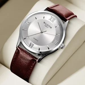 Simple Men Quartz Watch Leather Sports Wristwatch