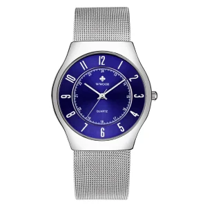 Simple Timing Stainless Steel Business Watch 38MM Round Trend Design Quartz Watches Men Mature Stable