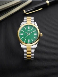 Simple Unisex Silver Gold Quartz Watch Stainless Steel Casual Fashion Wristwatch