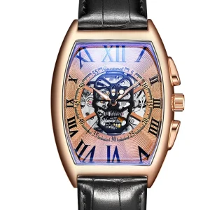 Skeleton Chinese Supplier Watches Waterproof Men Small Face Gold Boy New Design Mechanical Automatic Watch