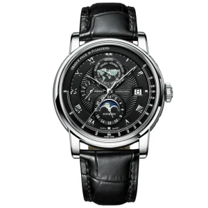 Skeleton Dial Mechanical Watch Waterproof Luminous Fashionable Business Men’s Trendy Wristwatch