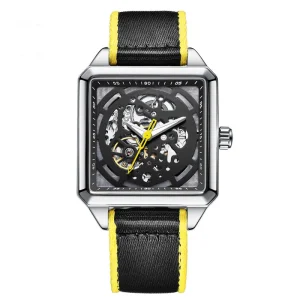 Skeleton Dial Men Mechanical Watch Luxury Style Automatic Business High Quality Custom Logo Waterproof Sports Wristwatch