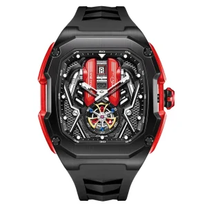 Skeleton F1 Super Car Men Watch Quartz Movement 3ATM Waterproof Sports Enthusiasts Chronograph Cool Watch