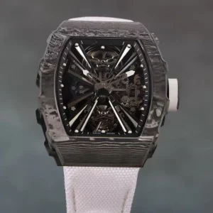 Skeletonized Bar-shaped Automatic Mechanical Men’s Sports and Business Power Reserve Watch