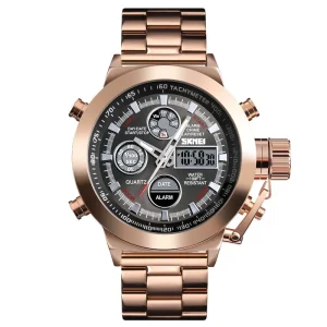 Skmei 1515 Men’s Luminous Digital Sport Cartoon Electronic Watch Large Dial Chronograph Waterproof Stainless