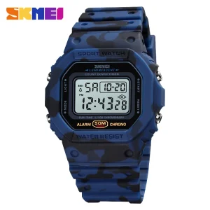 Skmei 1628 Outdoor LED Digital Men Watches Sport Waterproof Men’s Electronic Luminous Male Wristwatches Alarm Clock Reloj Hombre