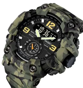 Skmei 1637 Fashion Sports Electronic Watch for Men Shockproof LED Digital Watch Water Resistant Wristwatch