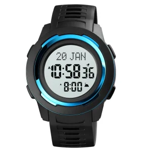 Skmei 1729 Muslim Prayer Montre Watch PU Band Sport Islamic Azan Wrist Watch for Men