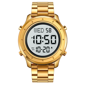 Skmei 1864 Watches for Men Gold Luxury Big Face with Date Fashion Man Digital Wrist Watch