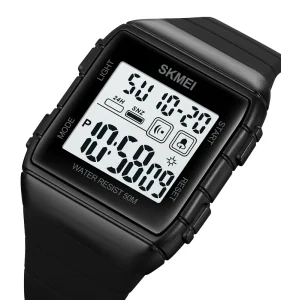Skmei 1960 Fashion Men’s Watches Sports Analog Adjustment Digital Alarm Clock Lcd Digital Watches 5ATM Men Watches