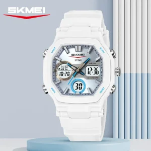 Skmei 5BAR Waterproof Digital Sports Watch Kids Cold Light Alarm Stop Watch Chronograph Buckle 2389