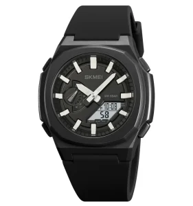 Skmei Sport Digital Watch for Men Stop Watch Alarm Quartz Movement Silicone Band 5ATM Water Resistance