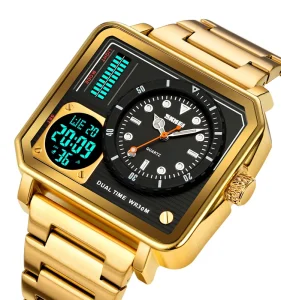 Skmei Sports Watch for Men Stainless Steel Back Water Resistant Digital Watch