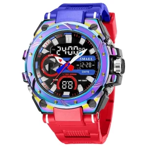 Smael 8029 Men’s Sport Style Dual Display Waterproof Quartz Digital Watch